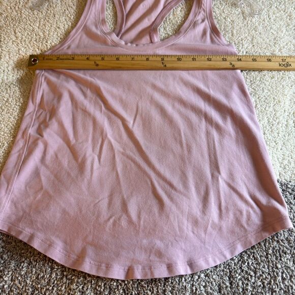 Lululemon Love Tank Top Womens Size 0 Pima Cotton Blend Pink Peony Soft light - Picture 6 of 8